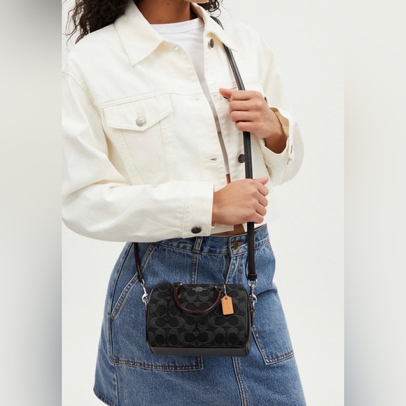 NWT Mini Rowan Crossbody In Signature Denim - Picture 3 of 7